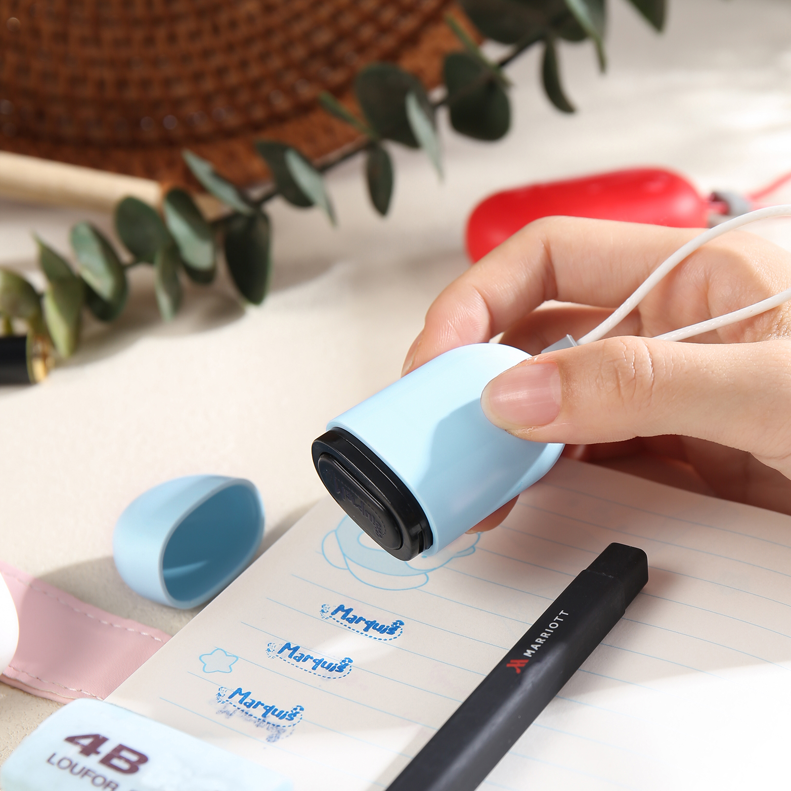 Timbro con nome personalizzato ragazzo regalo per studente scuola insegnante su libro/vestito