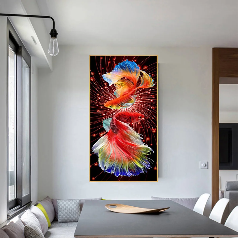 Diamond Painting - Full Round Drill - Goldfish(40*80cm)