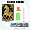 Horse 5D DIY Diamond Art Painting Notebook Kit 50 Pages A5 Rhinestone Art Painting Notebook Kit for Adults Beginners Holiday Birthday Gift