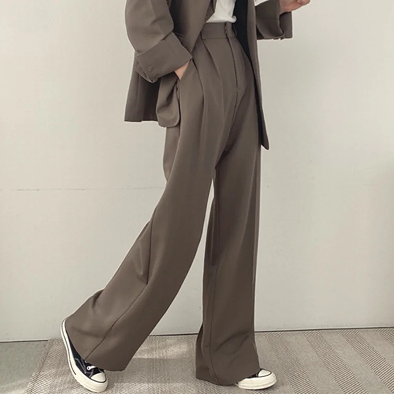 Woherb Woherb Female Spring And Autumn 2024 New Korean Version Of The Korean Fried Street Design Sense Small Casual Camel Small Suit Suit Female-Outfit Ideas