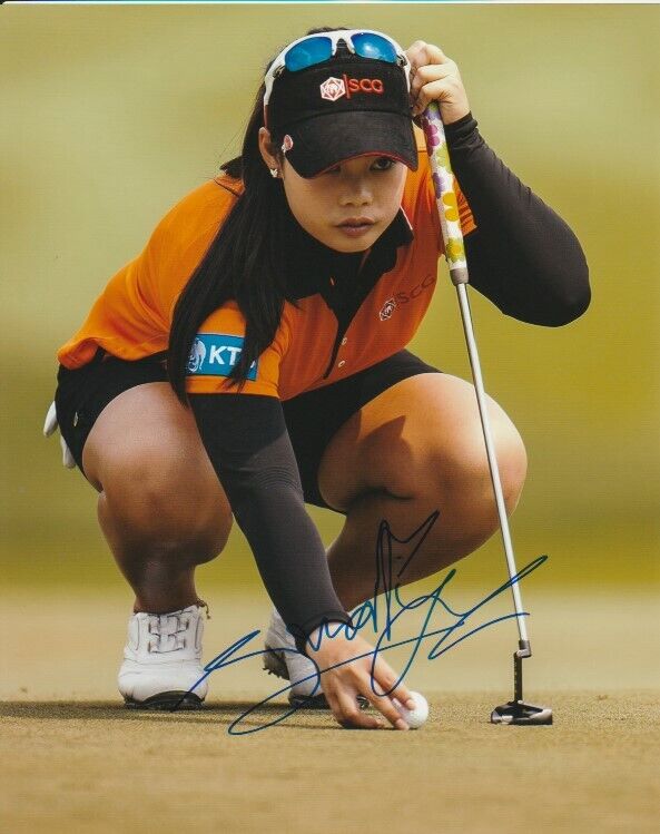 MORIYA JUTANUGARN SIGNED LPGA GOLF 8x10 Photo Poster painting #1 Autograph PROOF