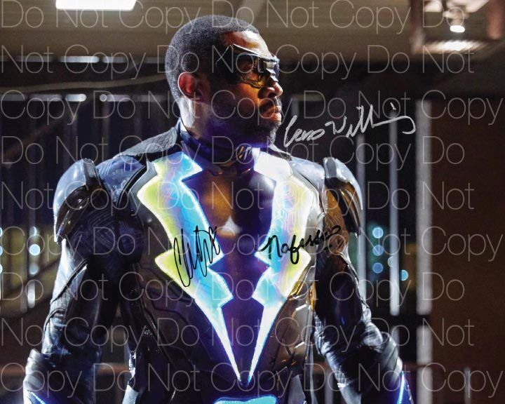 Black Lightningn signed Cress Williams 8X10 Photo Poster painting picture poster autograph RP