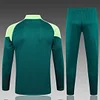 Joyfball 2024/2025 Palmeiras Half-Pull Training Suit Deep Green Football Shirt 1:1 Thai Quality