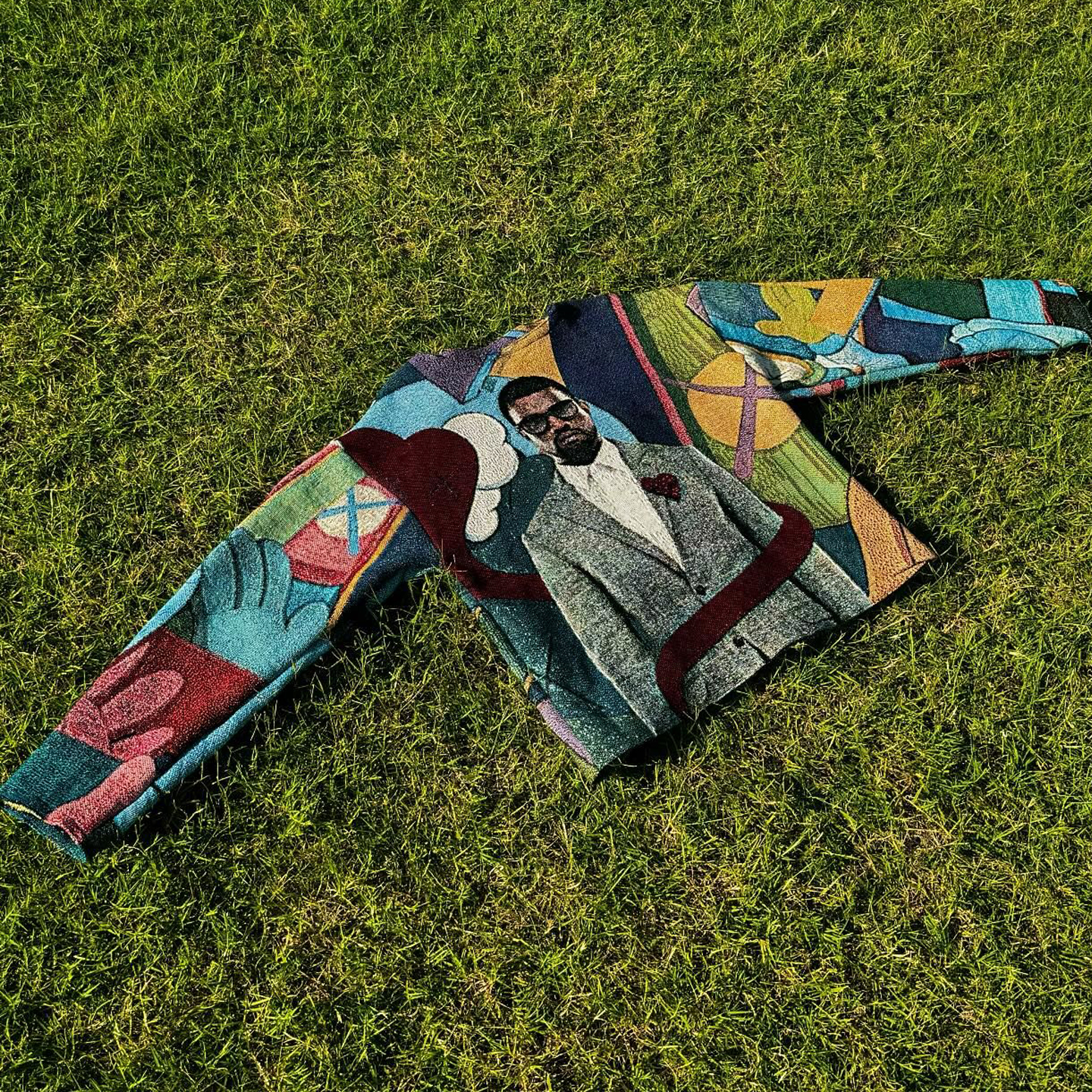 Casual Hip Hop Rap Tapestry Crew Neck Sweatshirt