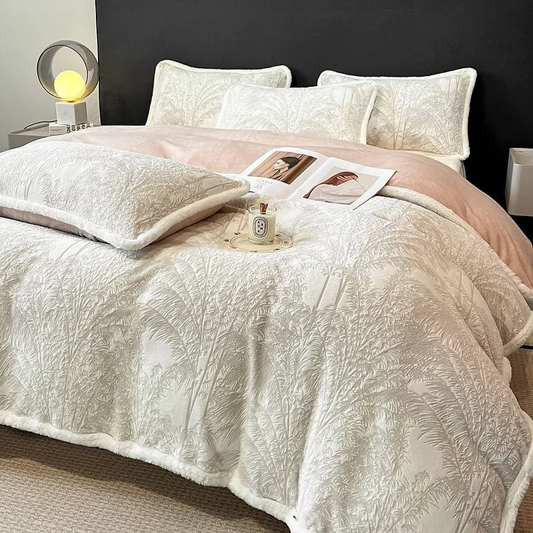 3Pcs Boho Comforter Set (1*Duvet Cover + 2*Pillowcase, Without Core), Soft Luxury Bedding Comforter For All Season, Breathable Fluffy Bed Sets