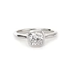 14K Yellow Gold 1ct Cushion Cut Lab Diamond Bezel Cathedral Setting Tapered Band Pinky Ring