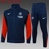 2025/2026 Psg Paris Saint-Germain Long Zipped Jacket Royal Blue Football Shirt 1:1 Thai Quality