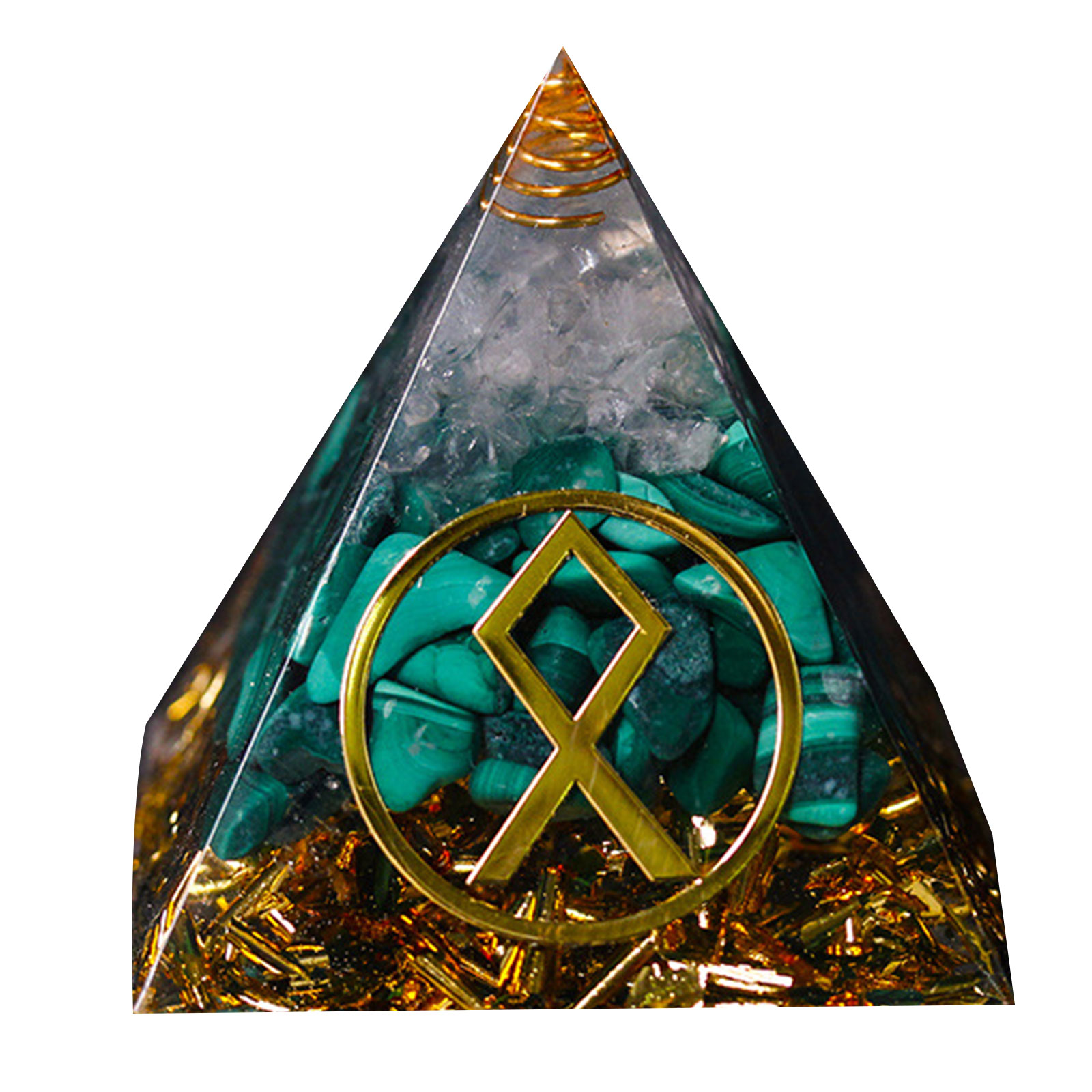 

6cm Natural Orgonite Pyramid Chakra - Family, 501 Original