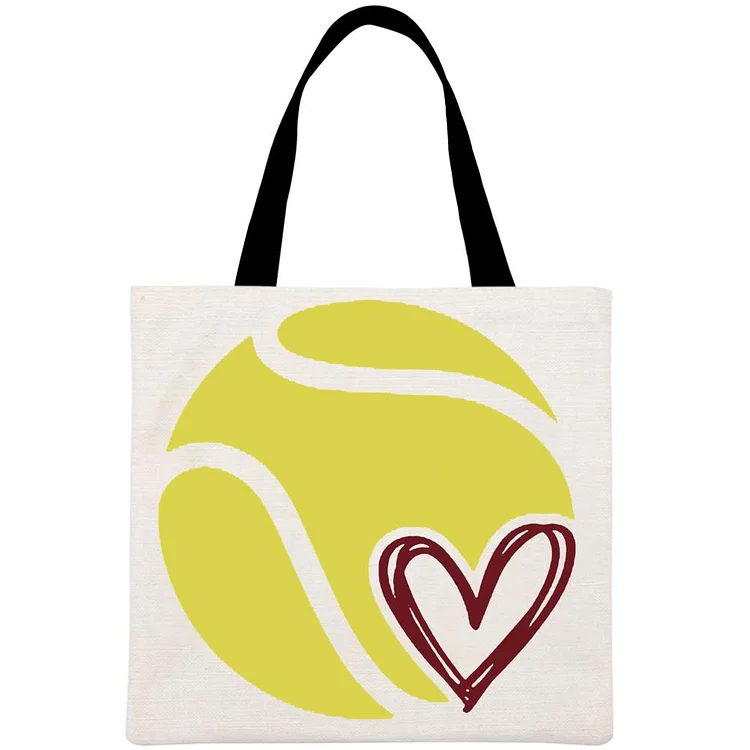 Tennis love Printed Linen Bag-Annaletters