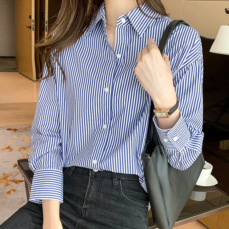 Brownm Brownm Shirt Women 2025 Spring And Autumn New Korean Version Loose Inside And Outside Wearing Professional Shirts