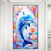 >SALE<5D DIY Full Round Drill Diamond Painting Dolphin Kit Home Decoration 40x70cm