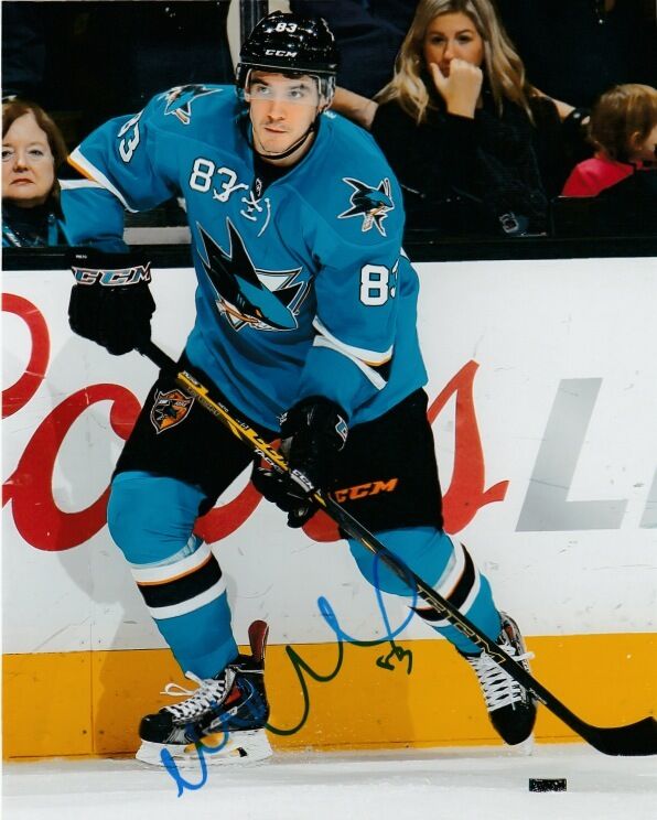 San Jose Sharks Matthew Nieto Signed Autographed 8x10 Photo Poster painting COA B