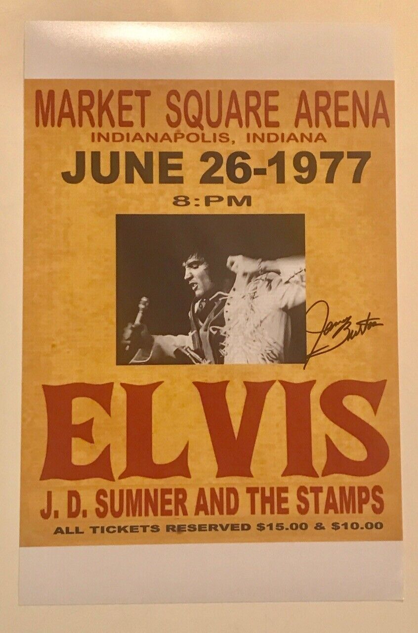 James Burton Signed Autograph 11x17 Poster Photo Poster painting Elvis Presley Guitarist COA