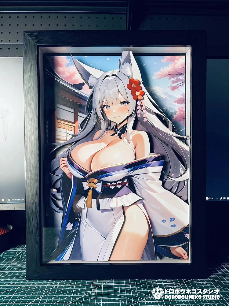  Dorobou Neko Studio -  Azur Lane DSMG-065 Shinano 3D Decorative Painting Scene (Adult 18+)-