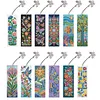 12 pi&egrave;ces DIY kits de marque-pages en forme sp&eacute;ciale de diamant avec pompons, kits d&rsquo;art en diamant, signets, kits de marque-pages en strass pour adultes lisant des cadeaux, amoureux des livres
