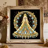 Diamond Painting-DIY Crystal Rhinestone Flower Shining Girl