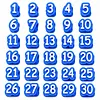 20 Pcs Numbered Pencil Toppers 1-20 Reusable Classroom Pencil Labels for Teachers Pencil Tracking Ma