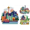 (3pcs) Scenery-14CT Stamped Cross Stitch 22*21cm(Bundle Sale)