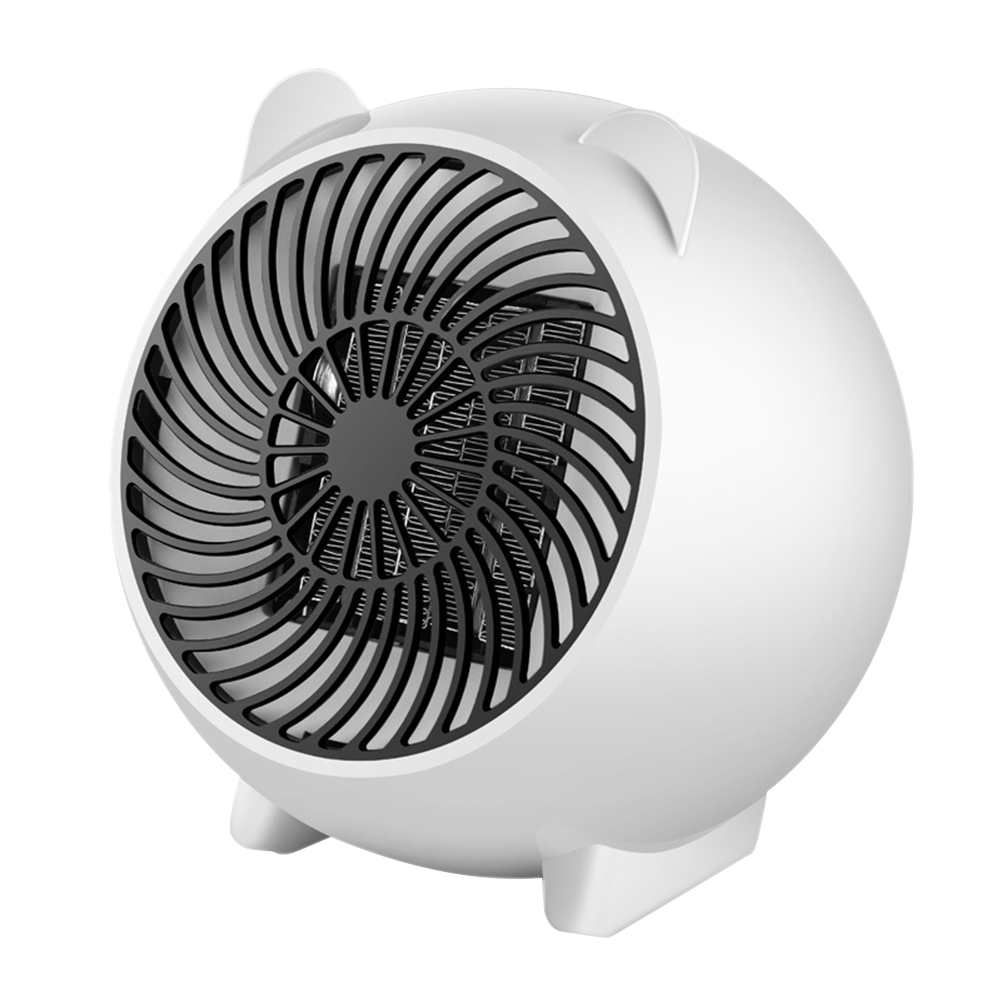 

500W Mini Air Heater Fan Electric Heater Desktop Home Heating Air Warmer EU, White, 501 Original