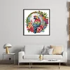Parrot On A Wreath-14CT Stamped Cross Stitch 27*27cm/10.63*10.63in tapestrymarket