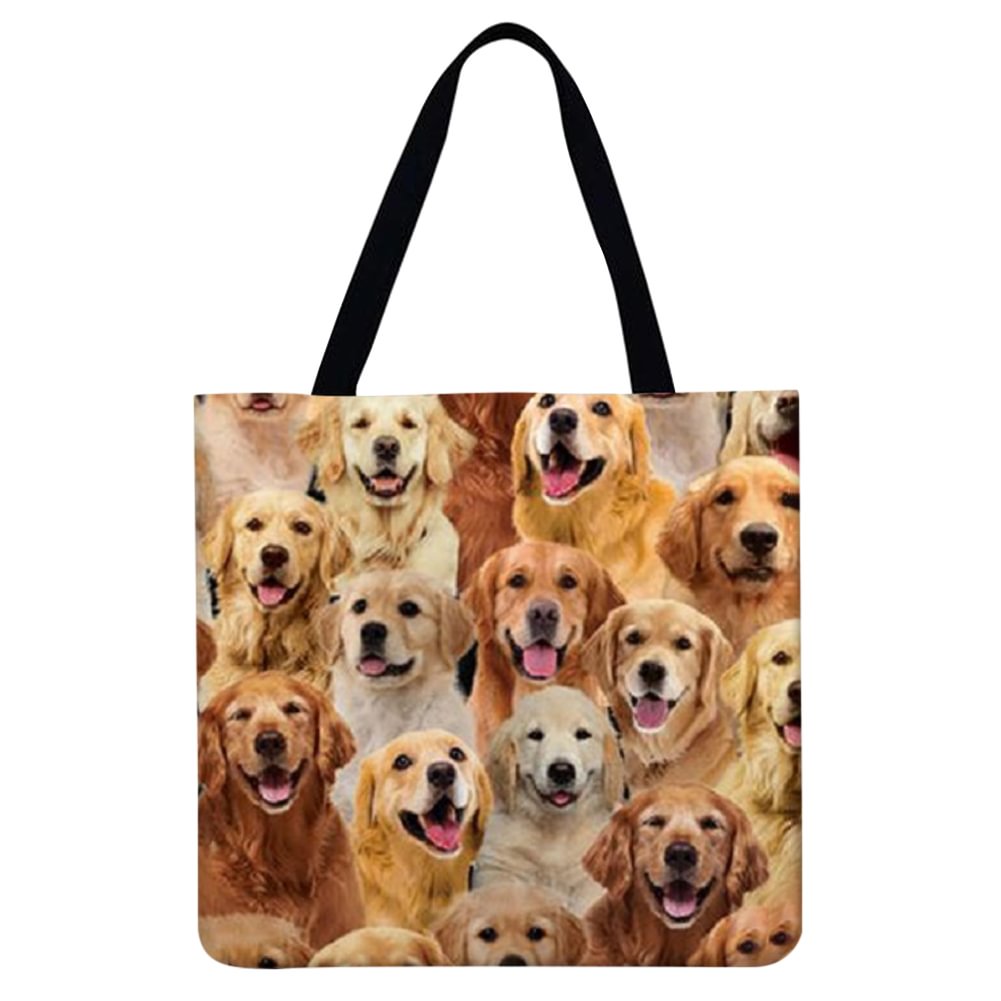 Linen Tote Bag - Dog