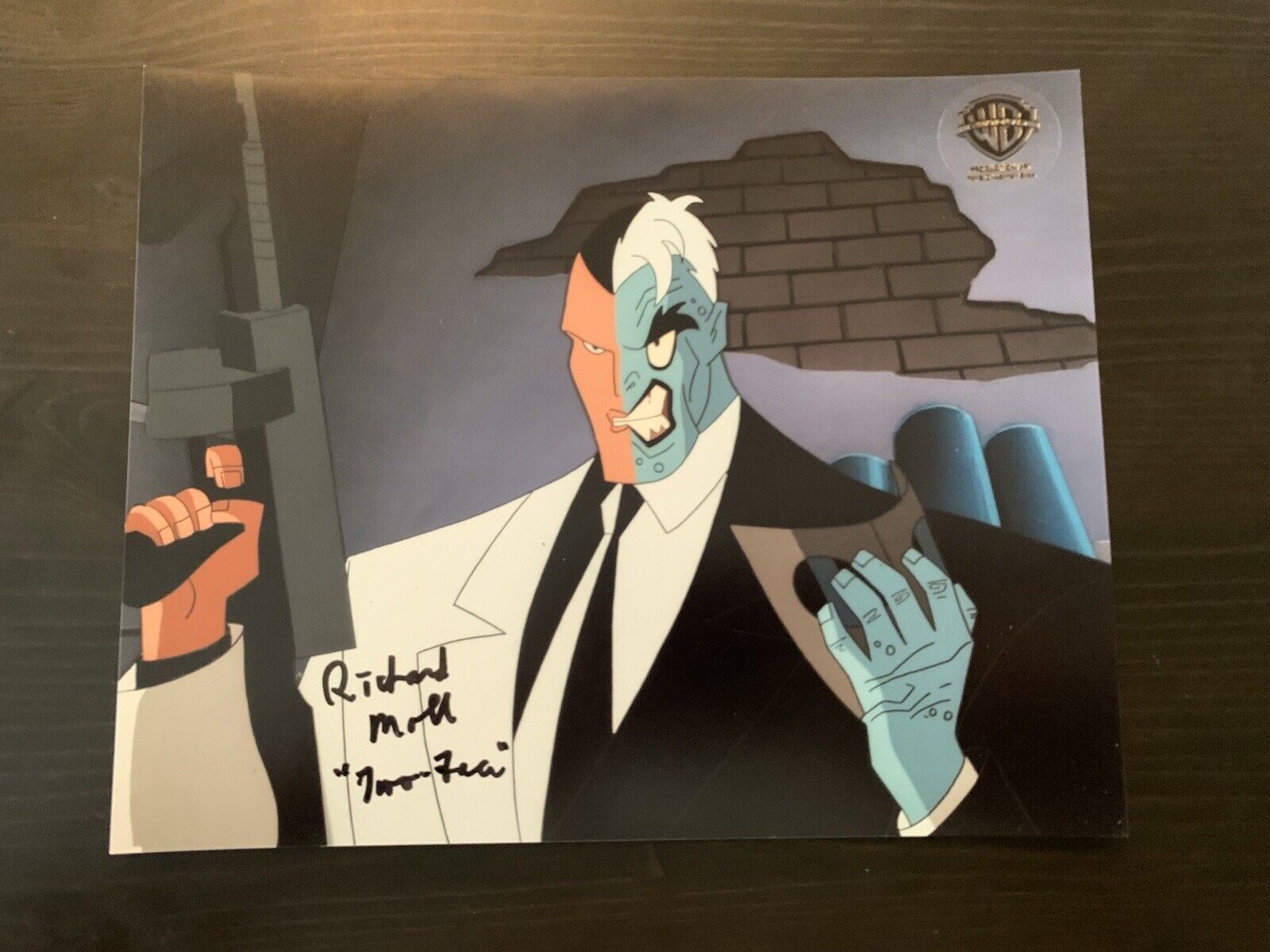 Richard Moll signed 8x10 Photo Poster painting Autographed Batman Animated Two Face