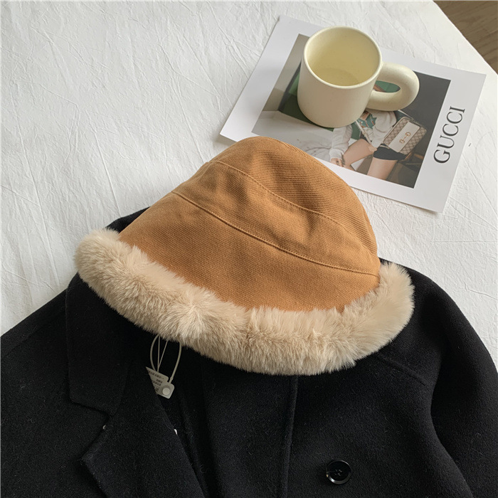 Casual Thicken Plush Fisherman Hat
