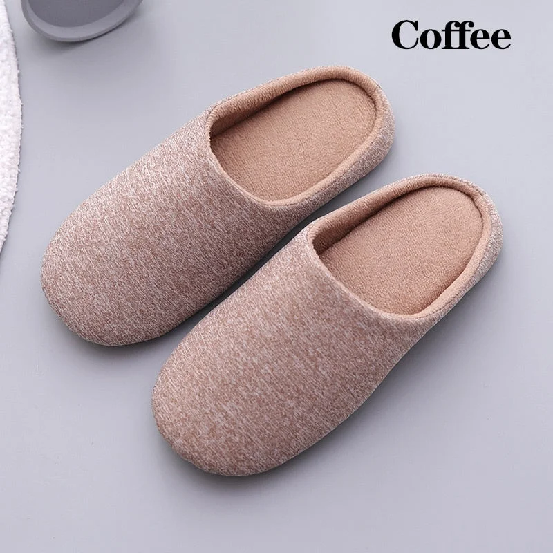 Winter Indoor Women Slippers House Plush Soft Cotton Slippers Non-slip Floor Shoes Home Slippers Women Slides For Bedroom