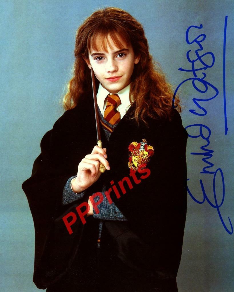 EMMA WATSON Harry Potter AUTOGRAPHED 10X8 REPRODUCTION Photo Poster painting PRINT