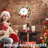 2D Flat DIY Christmas Gingerbread Man Acrylic Diamond Painting Clock Pendant