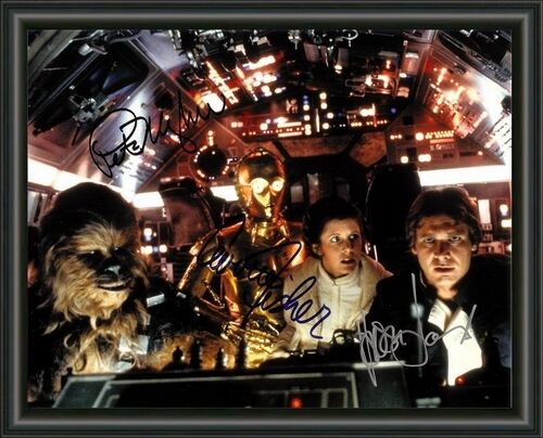 STAR WARS CAST SIGNED - A4 AUTOGRAPHED Photo Poster painting POSTER -  POSTAGE