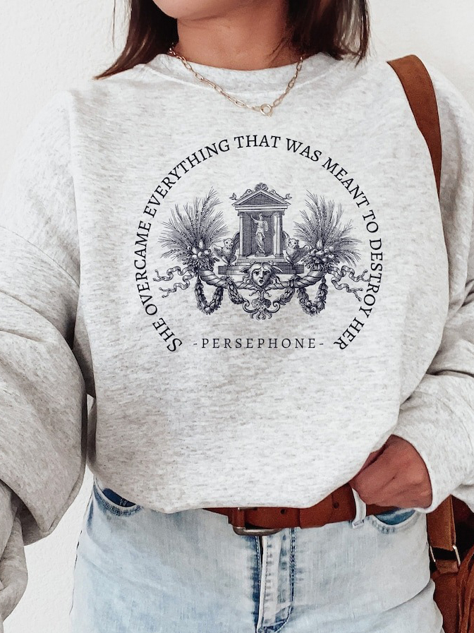 Persephone Emily Dickinson Quote Sweatshirt / TECHWEAR CLUB / Techwear