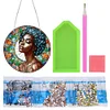 >SALE<Suncatcher Diamond Painting Hanging Pendant Home Windows Decor (Black Girl)