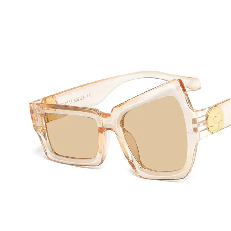 Kasomalang Eyebrows Weird European and American Sunglasses 2025 New Sunglasses Personality Irregular Size Eye Hip Hop Sunglasses Trend