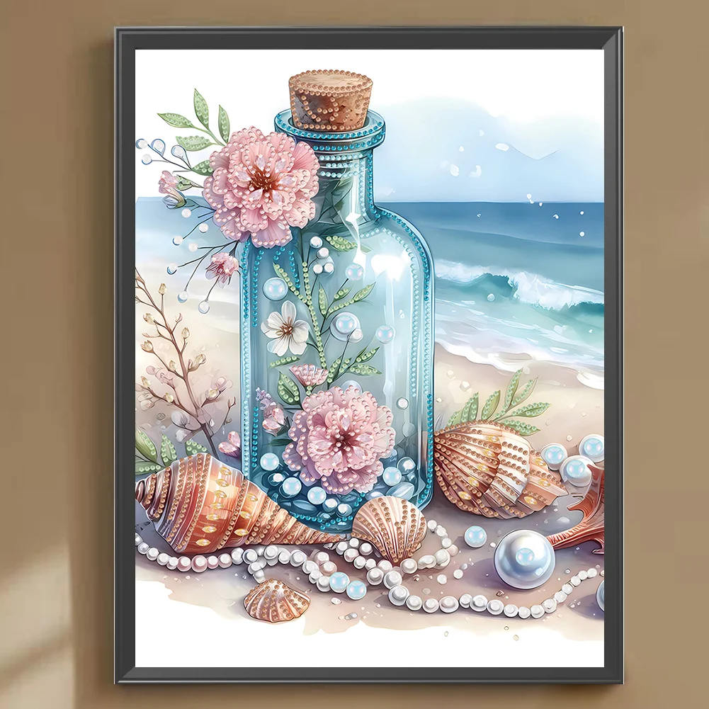 Diamond Painting - Partial Special Shaped Drill - Seashell(Canvas|30*40cm)