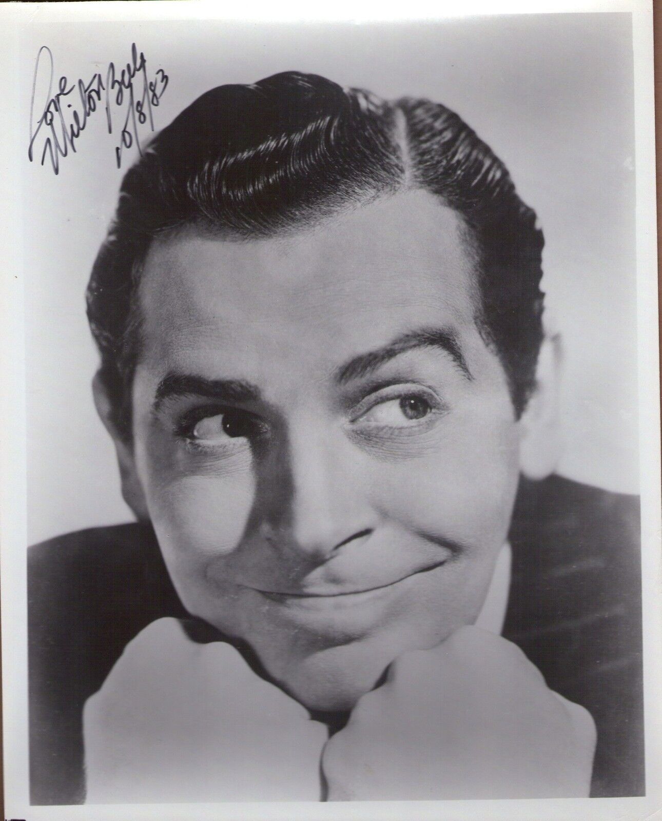 MILTON BERL, COMEDIAN, ACTOR EMMY WINNER SIGNED 8X10 Photo Poster painting DATED 1983