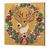 Kit de peinture de perles encadr&eacute; de No&euml;l 25x25cm pour adultes