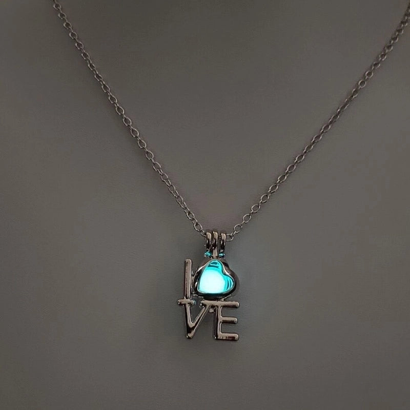 Luminous Hollow Diy Cage Christmas Tree Women’s Necklace