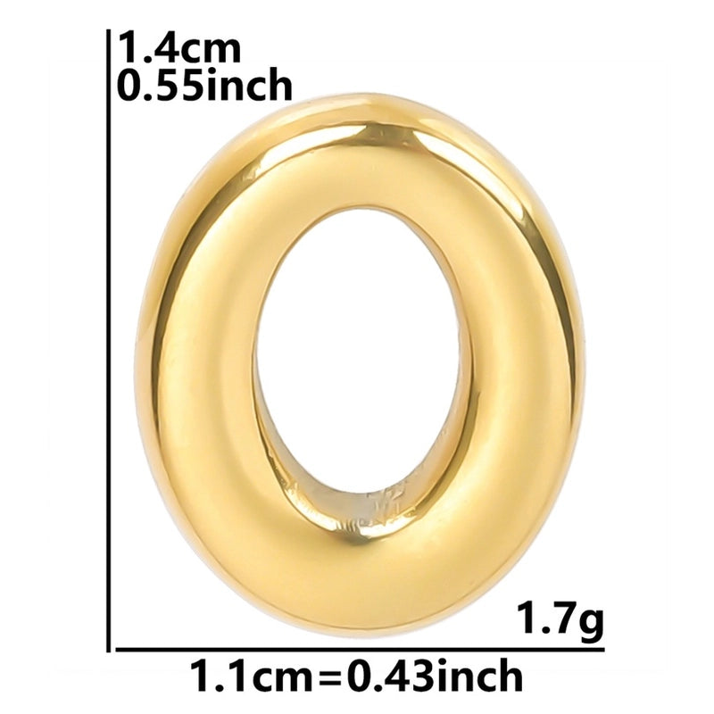 1 Piece 304 Stainless Steel Solid Color Pendant