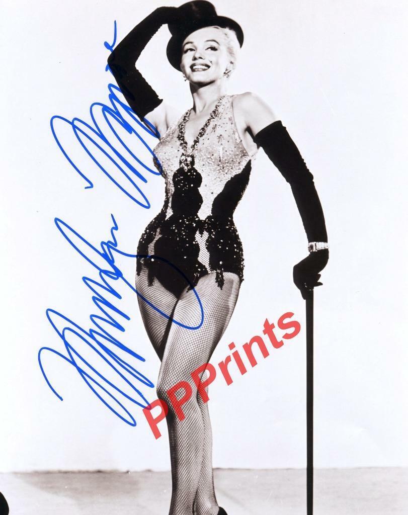 MARILYN MONROE AUTOGRAPHED 10X8 REPRO SIGNED Photo Poster painting PRINT n1