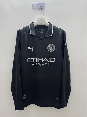 2025/2026 Long Sleeve Manchester City Away Football Shirt 1:1 Thai Quality