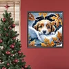 Snow Puppy-Full Round Diamond Painting 30*30CM