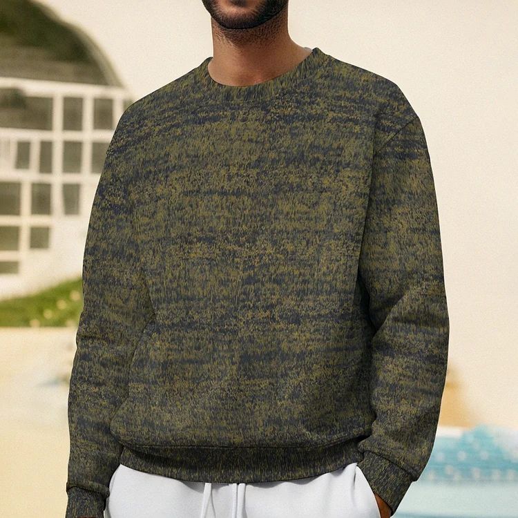 Men's Casual Printed Long Sleeve Sweatshirt