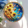 DIY Double Sided Special Shaped Glitter Sunflower Butterfly Diamond Art Hanging Kit