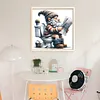 Gnome Going To Toilet-11CT Stamped Cross Stitch 45*45cm/17.72*17.72in tapestrymarket