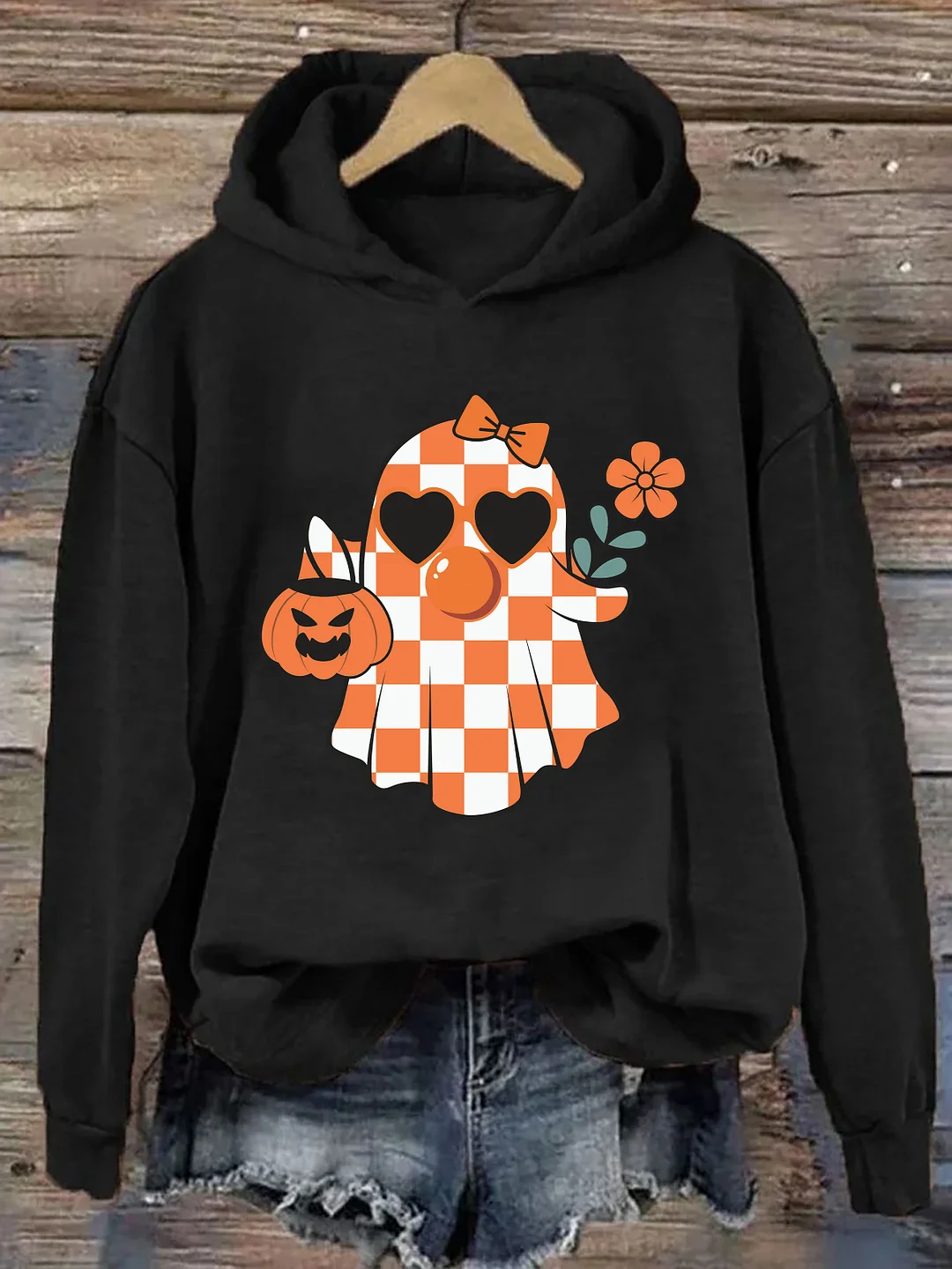 Cute Ghost Blowing Bubble Hoodie