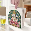 Acrylic Napkin Holder Diamond Painting Kit for Home Table Decor (Ganesha)
