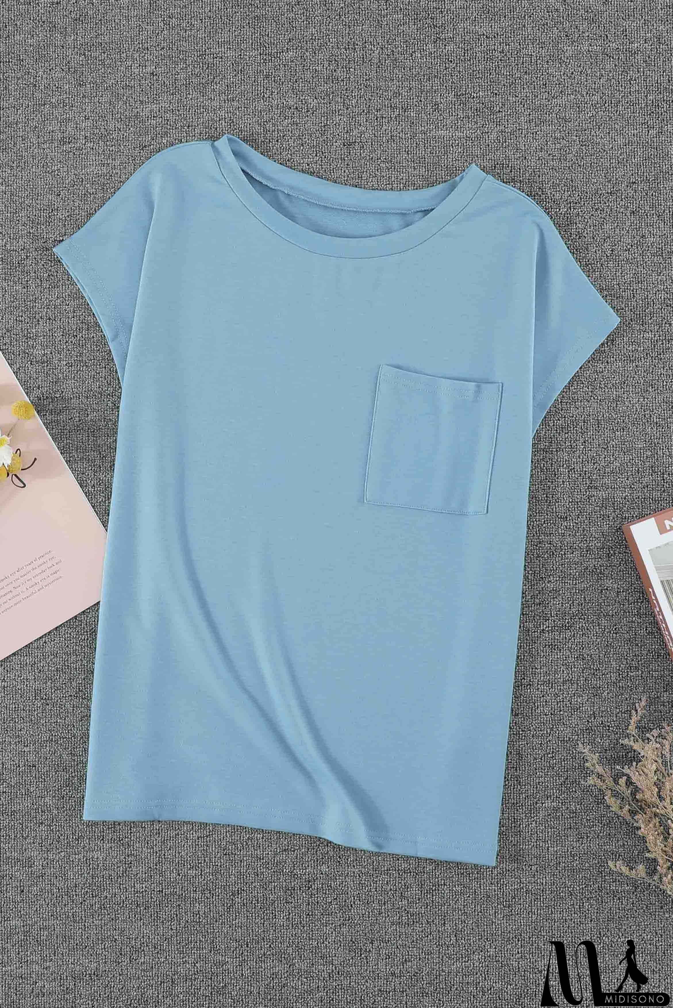 MidiSono - Pocketed Tee with Side Slits