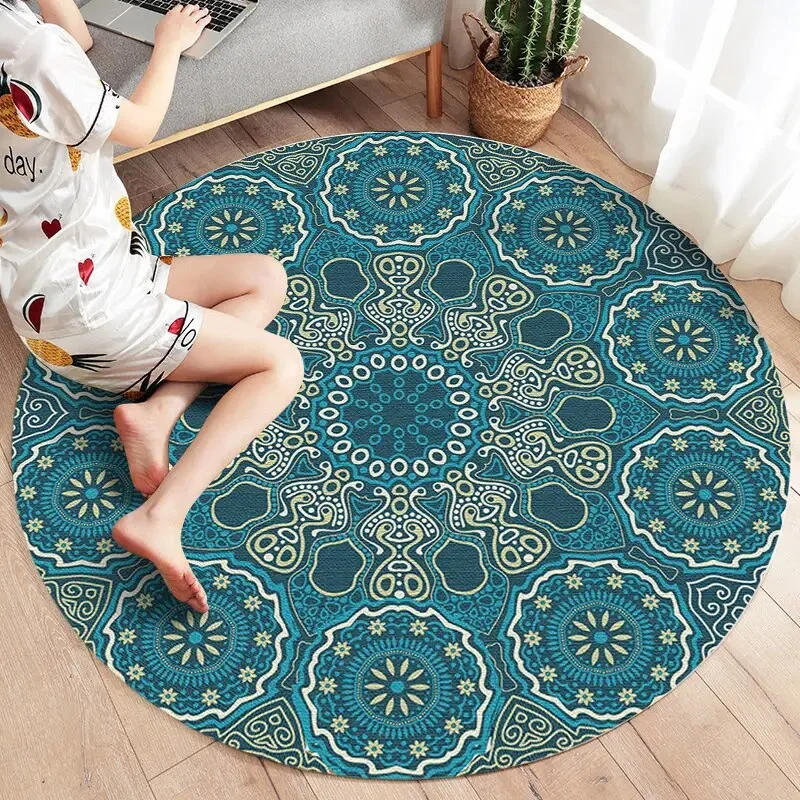 Athvotar Round Carpets Modern Living Room Sofa Coffee Table Rug Simplicity Decoration Bedroom Carpet Kitchen Bathroom Non-slip Rugs
