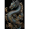 (Stamped/Counted) Dragon - 11CT Cross Stitch 40*60cm/15.75*23.62in(Big Size)